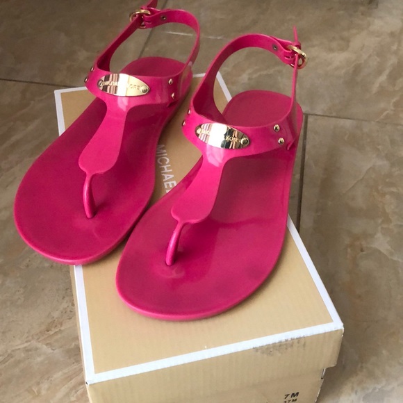 Shoes - MICHAEL KORS pink and gold shoes.